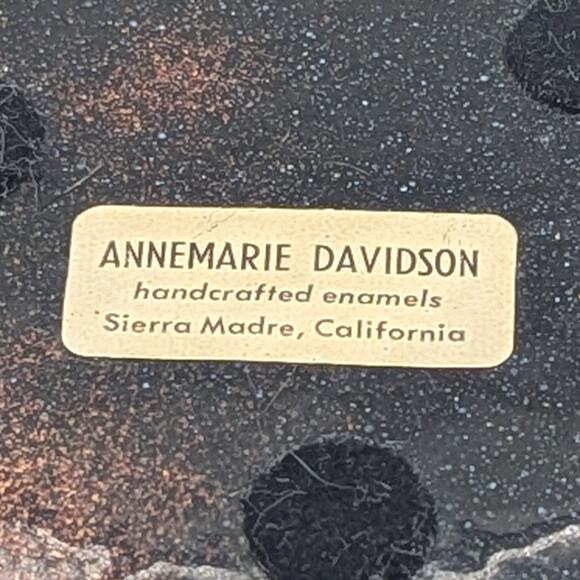 Annemarie Davidson Penguin Enamel Copper Plate MCM Art Vintage - Picture 7 of 13